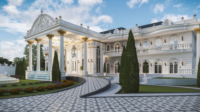 Classic Luxury  Exterior Palace Design