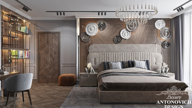 Creative Idea For A Bedroom From Antonovich Design Team