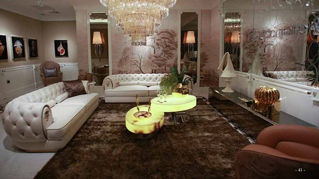 Luxury italian living room furniture