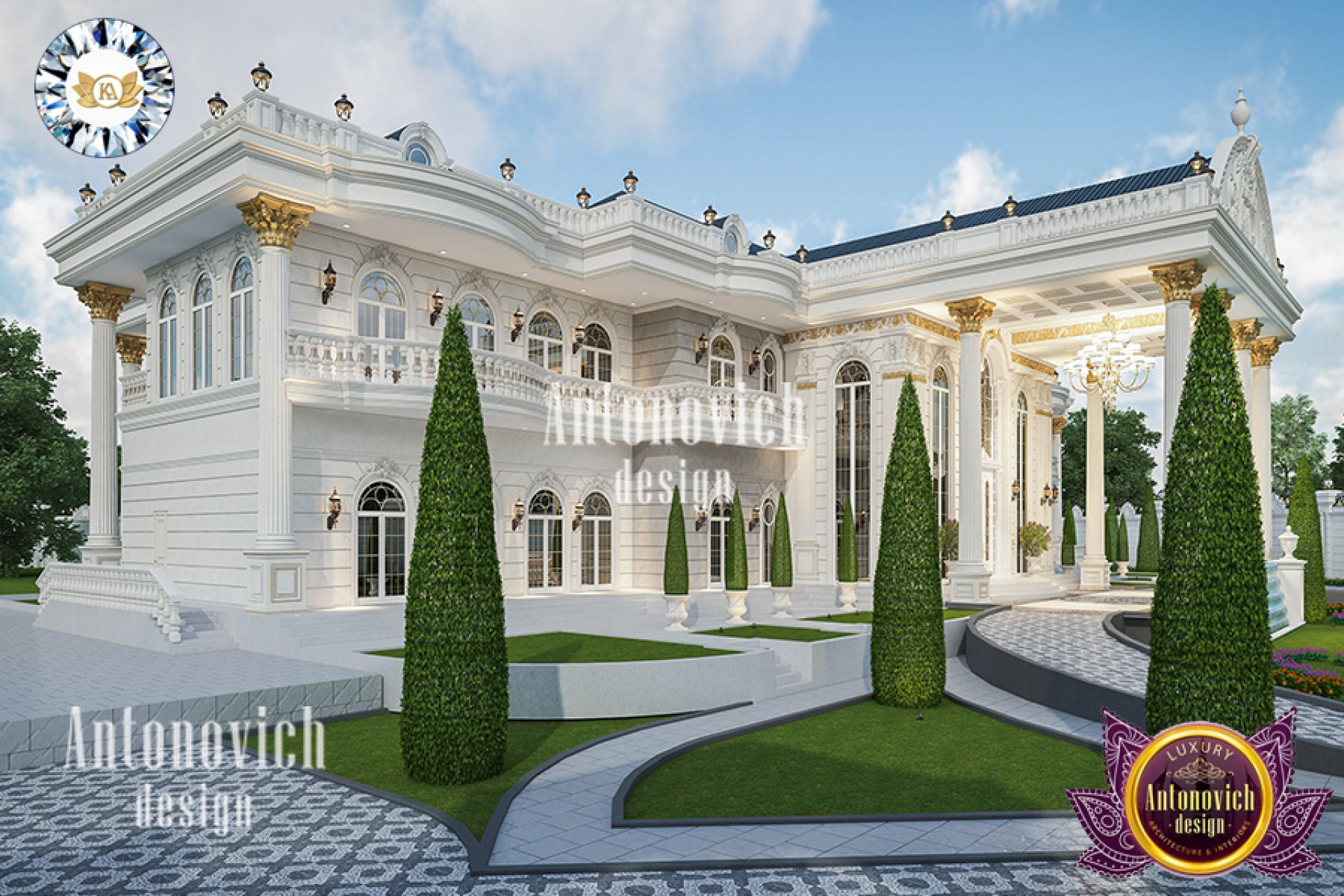 ROYAL PALACE ARCHITECTURE BY LUXURY ANTONOVICH DESIGN
