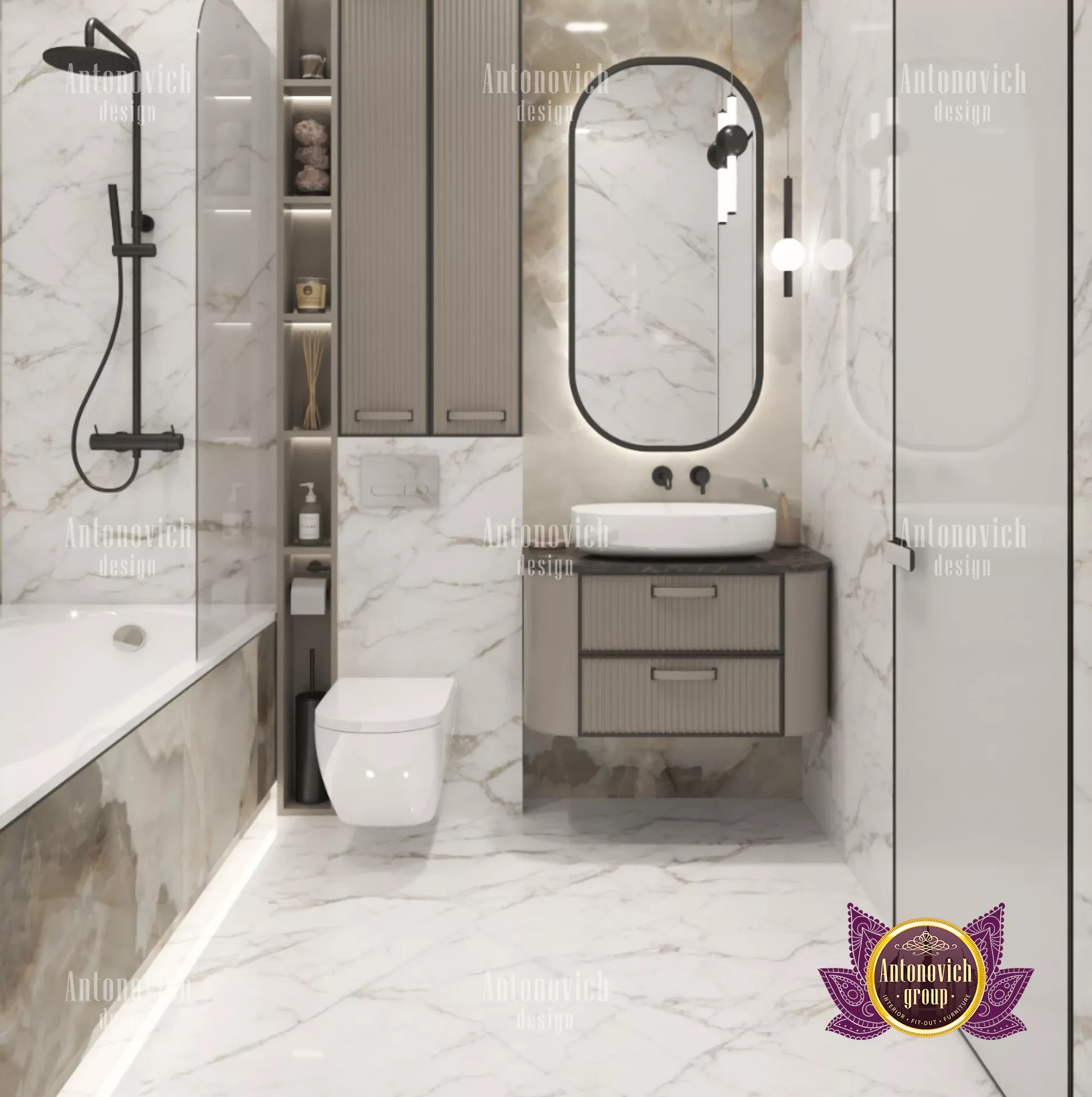 Дизайн ванной комнаты в современном стиле: фото лучших интерьеров на INMYROOM