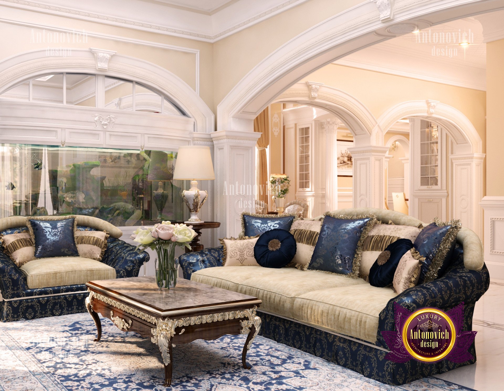 Interior design luxury villa in New York - luxury interior design company in California