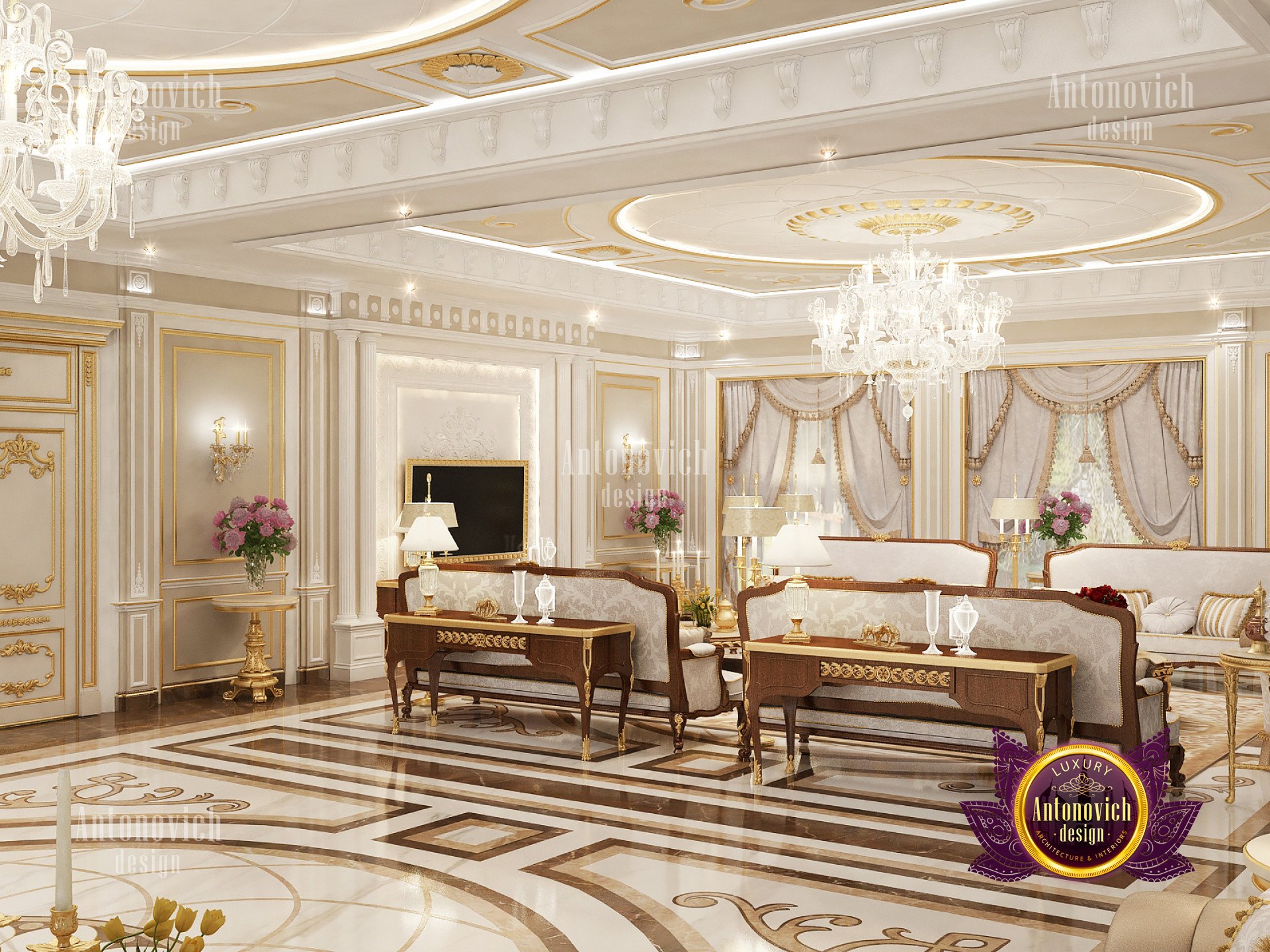 Beautiful living room interior luxury interior design