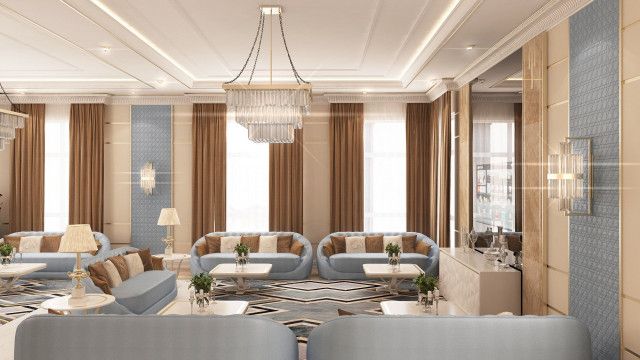 living room interior USA - luxury interior design company  
