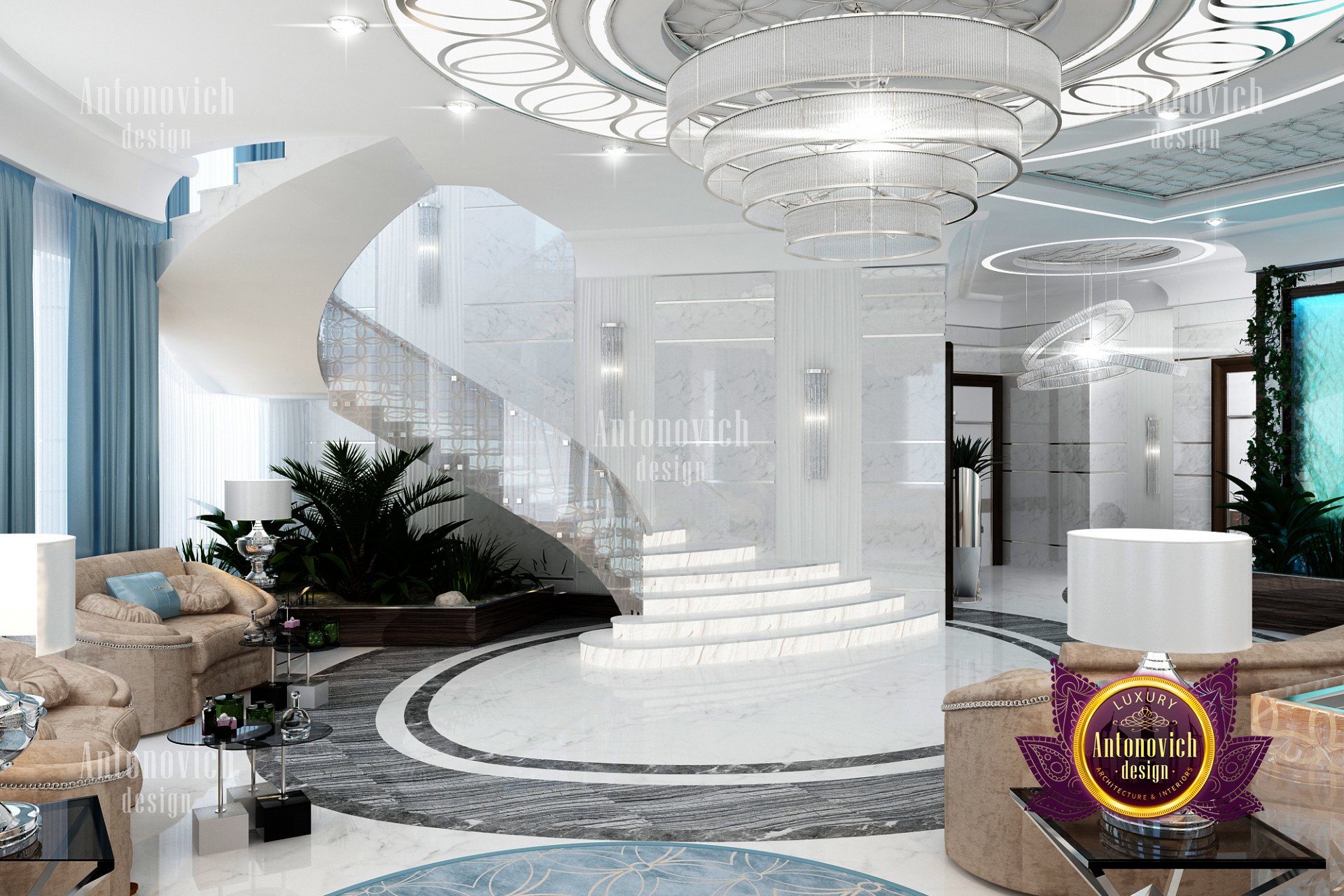 Best hall designing luxury interior design company in California