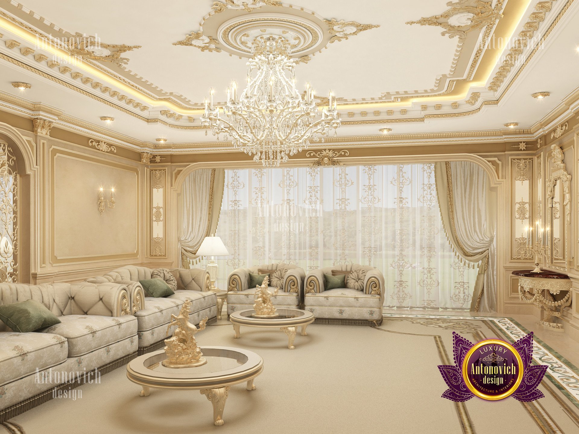 Family house luxury interior
