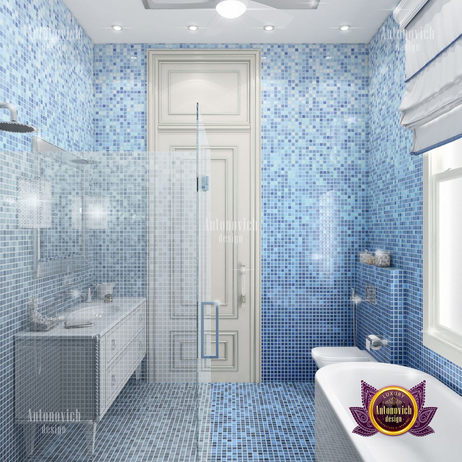 Best mosaic bathroom luxury interior design company in California