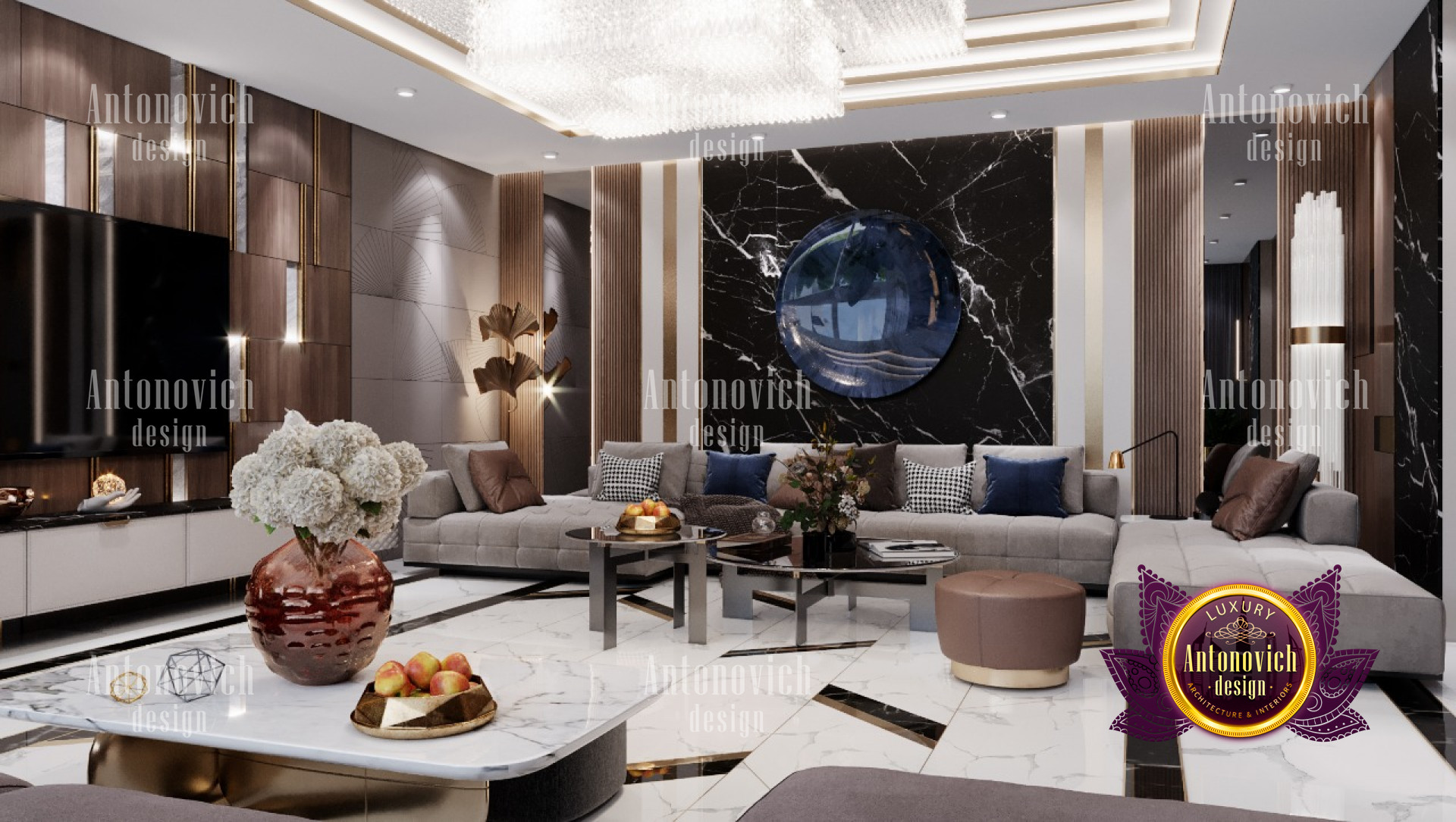 luxury living room plan