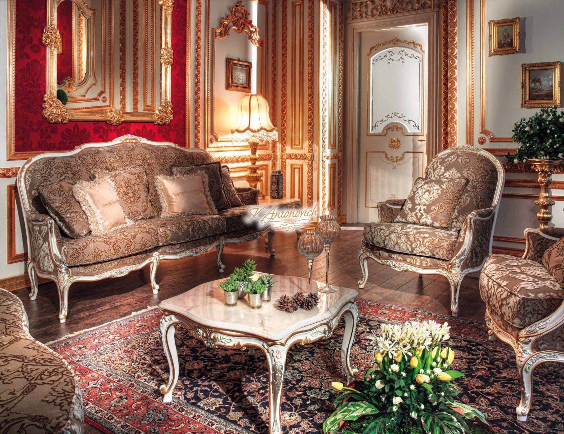 Furniture GOLD luxury interior design company in California
