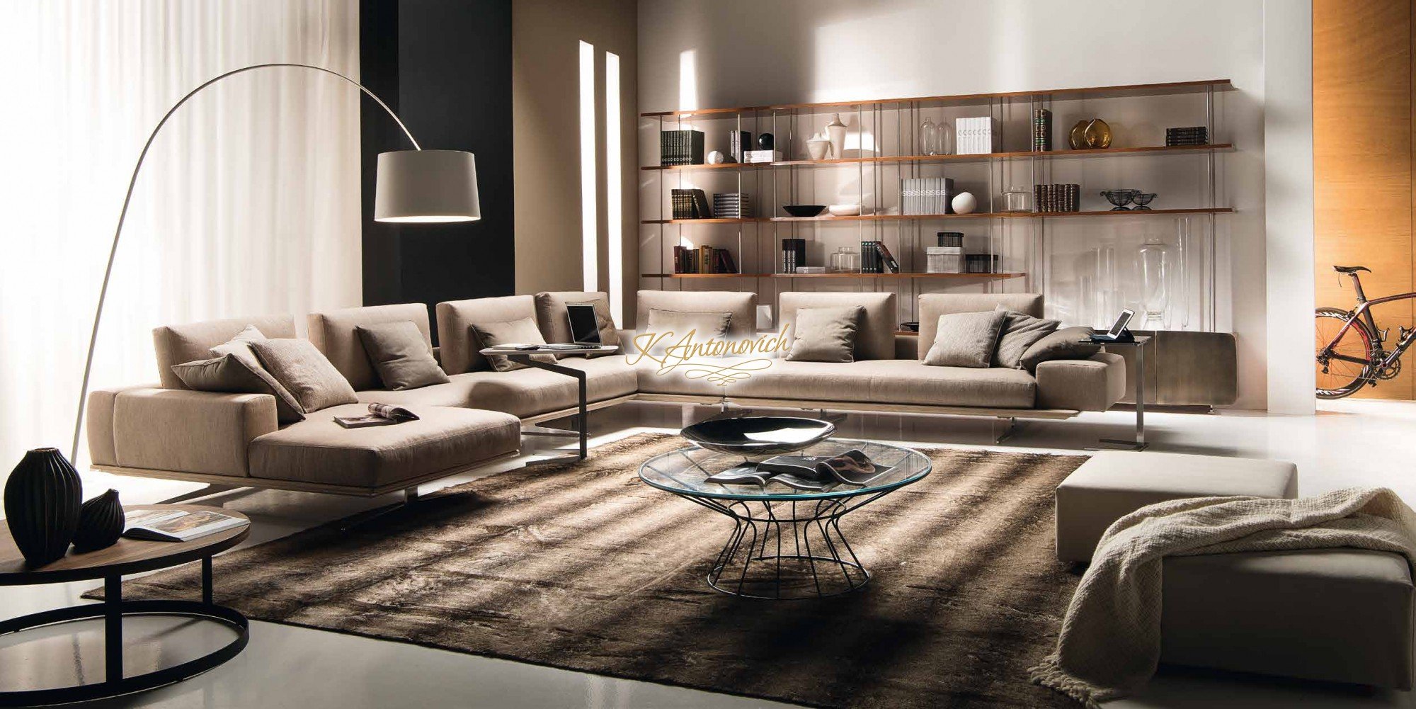 Modern italian living room furniture luxury interior