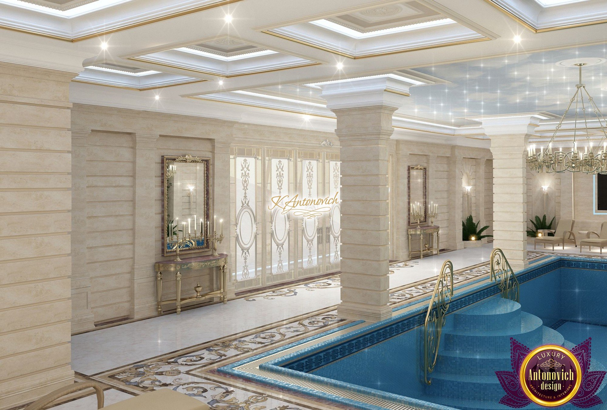 Minimalist Pool Interior Design 