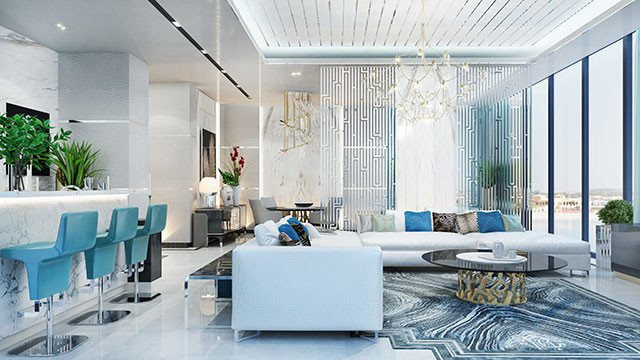 Superb modern living room