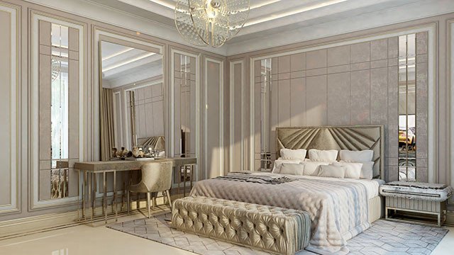 Великолепная современная спальня