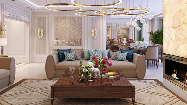 Luxury apartment interior design
