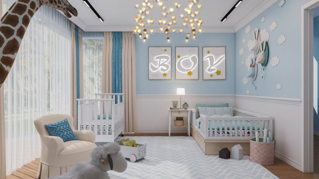 Удивительный дизайн детской спальни