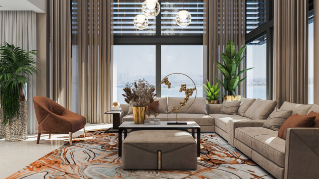 Luxurious Living Room Design Idea