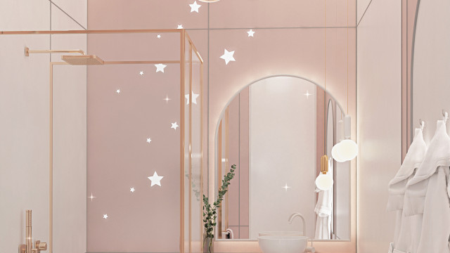 Изысканная идея дизайна ванной комнаты во Флориде