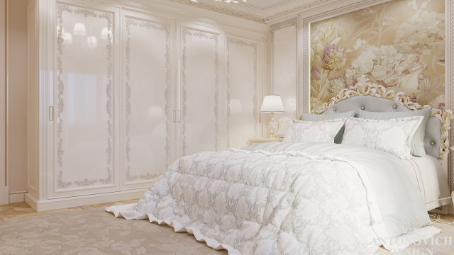 Elegant Bedroom Design For Villa In Chicago