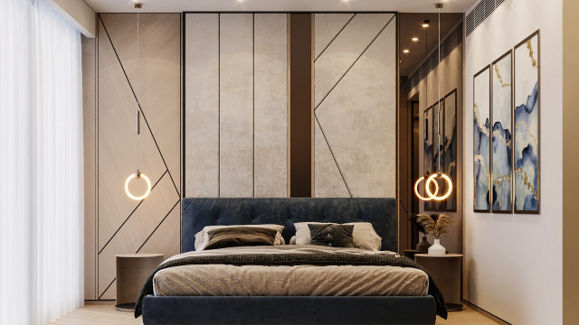 Cozy Brown Bedroom Interior Design
