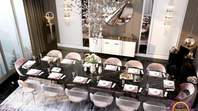 Huge Luxury Dining Room Interior Design