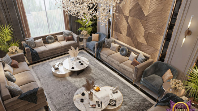 High-ceiling Elegant Luxury Sitting Room
