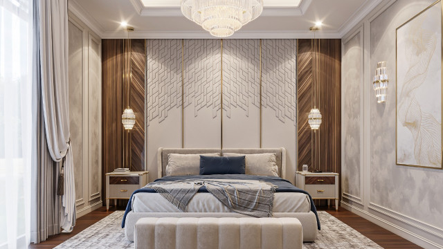 A BEDROOM INTERIOR DESIGN WITH FULL OF CLASS AND ELEGANCE