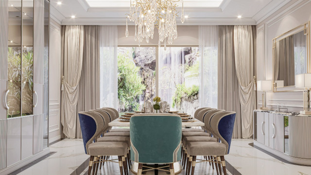 SOPHISTICATED MODERN DESIGN FOR DINING ROOM INTERIORS