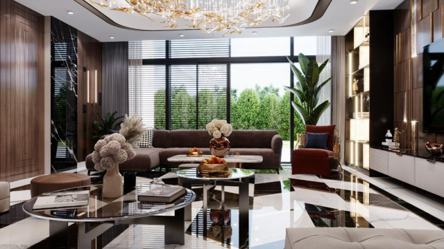 SOPHISTICATED LIVING ROOM DESIGN BY THE TOP INTERIOR COMPANY IN MIAMI