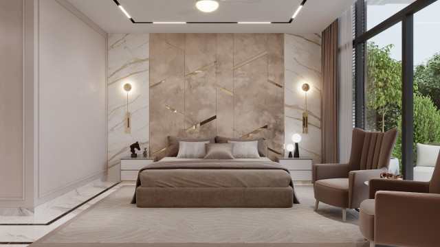 LUXURY BEDROOM INTERIOR DESIGN AND FIT-OUT