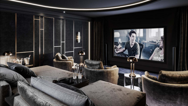 Exquisite Interior Design for Home Cinema