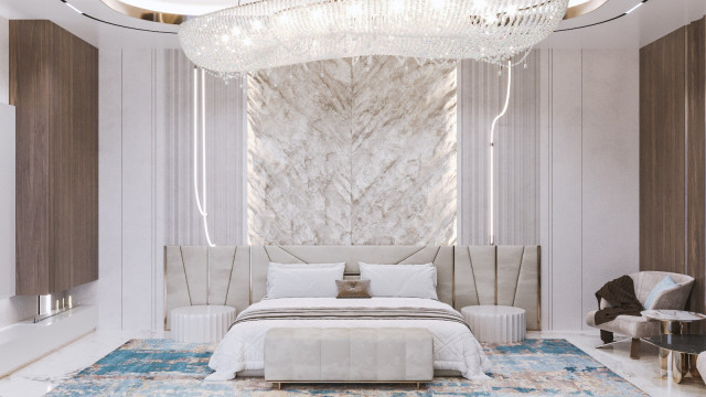 Дизайн интерьера роскошной спальни на заказ