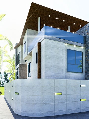 Diseño exterior moderno en Miami
