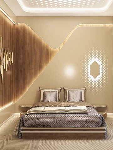 Bonito diseño de dormitorio moderno en Miami