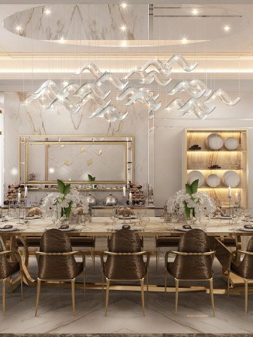 Tips for luxury decorating a dining room