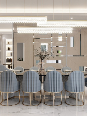 RECOMMENDATIONS FOR A LUXURY DINING ROOM INTERIOR DESIGN