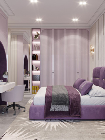 DESIGNING A BEDROOM WITH A PURPLE THEME