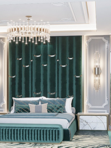 Luxury Interior with Green Theme