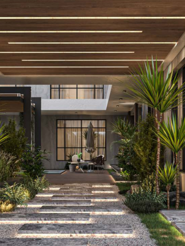 Modern Landscape Design for Luxury Houses