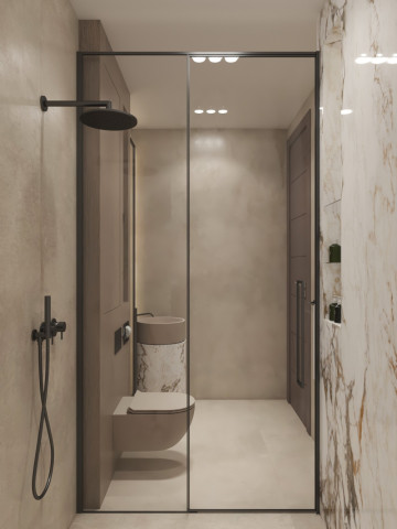 Дизайн интерьера ванной комнаты в коричневых тонах: Воплощение элегантности и тепла