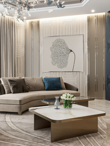 Cómo elegir los muebles adecuados para un diseño interior de salón de lujo