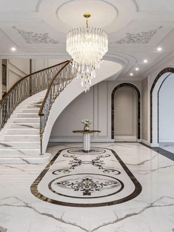 Escaleras curvas para villas de lujo: Elevar la elegancia y el estilo