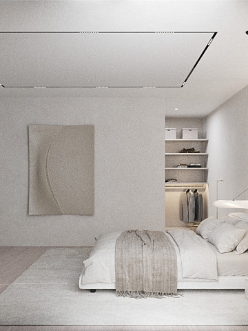 Furniture in Luxury Modern Bedroom Interior Design