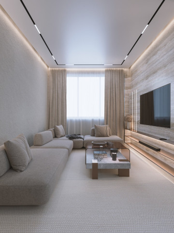 Design de interiores de luxo para espaços de apartamentos pequenos