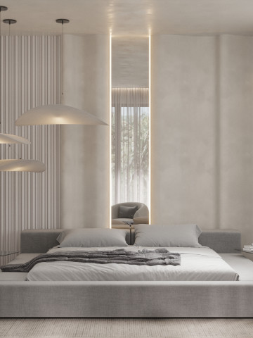 Дизайн интерьера спальни в серых тонах: Элегантность вне времени