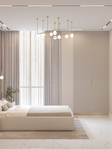 Crear una mezcla armoniosa de minimalismo y elegancia en el interior del dormitorio