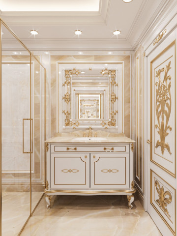 Unveiling the Glamour of Gold-Adorned Hotel Bathrooms