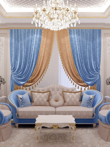 Designing a Luxury Classic Hotel Living Room Interior