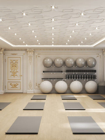 Classic Luxury Yoga Room Hotel Interior Design