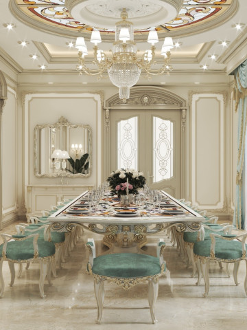 How to Utilize a Long Table for Luxury Dining Rooms