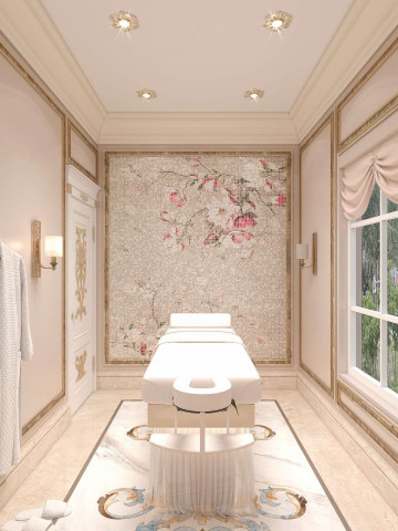 Ideas para el interior del spa y el baño de vapor de su hotel de lujo